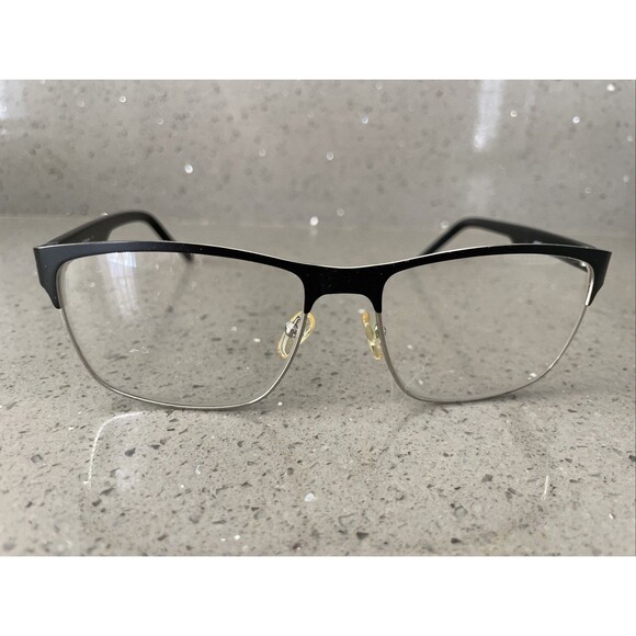 Linea Roma Eyeglasses Frames ONLY LR 3586 C2 58-17-140 Black full rim rectangle - Picture 1 of 13